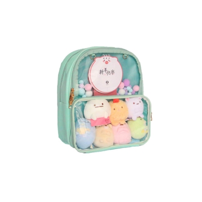 Backpack With Clear PVC Display Window 