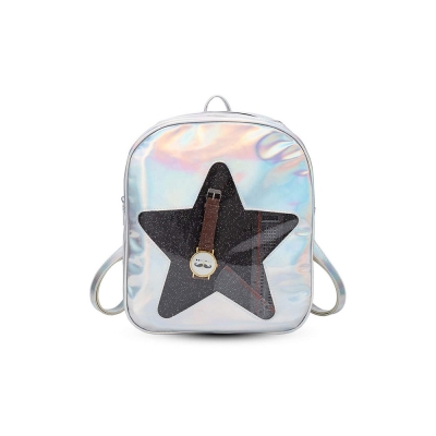 Girls Hologram Laser Backpack