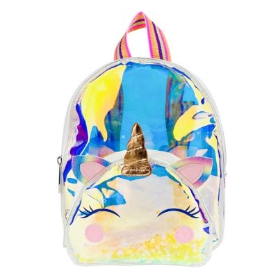 TPU glitter cute unicorn bag Toddler Bagpack