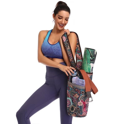 Canvas Yogamatte Gym Umhängetasche