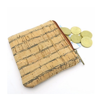 Mini Coin Purse Cork Wallet Credit Card Holder