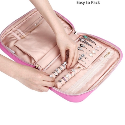 PU Large Travel Jewelry Case