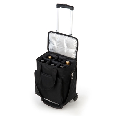 Rolling Luggage Bottle Wine Carrier