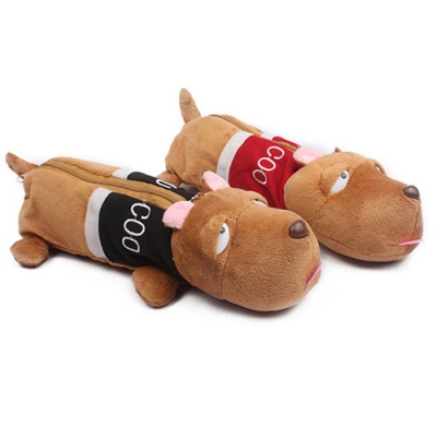 Sleeping Dogs Plush Stationary Pencil Bag