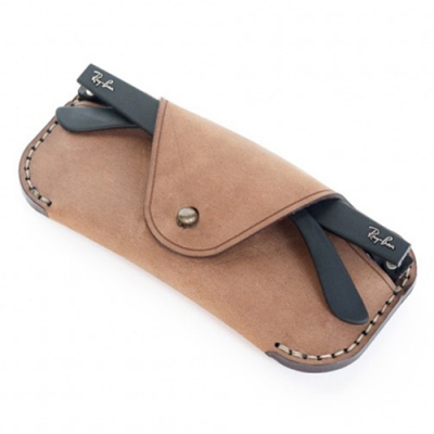 Travel Sunglasses custom logo Leather Glasses Case