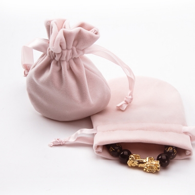 Velvet mini Jewelry Zipper Pouch