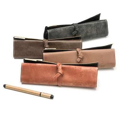 custom cosmetic string PU makeup brush bag