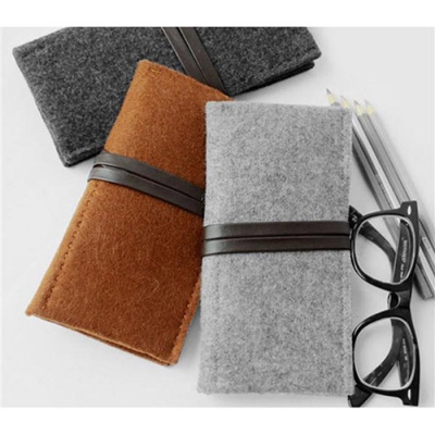 portable make up felt sunglasses bag